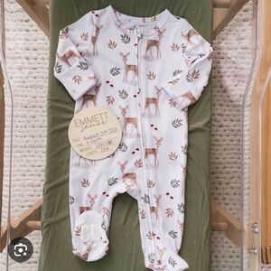 Caden Lane Finley’s Fawn Zipper Footie